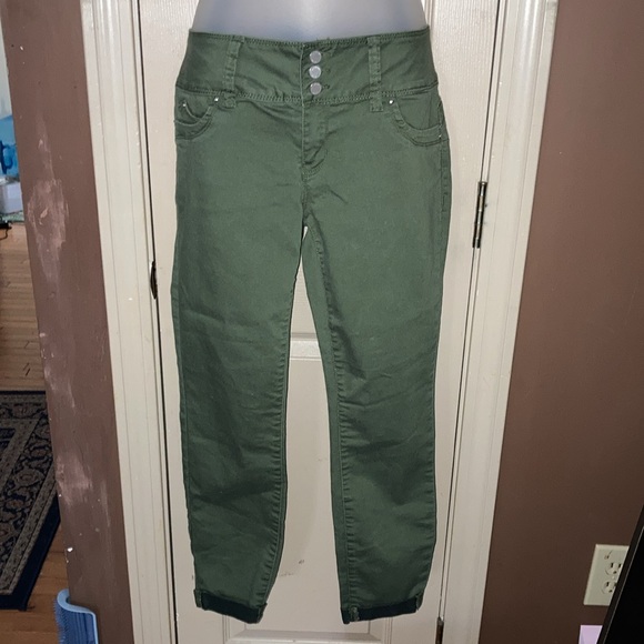 YMI size 11 NWOT olive,ankle length stretch skinny cuff WannaBettaButt? - Picture 2 of 6